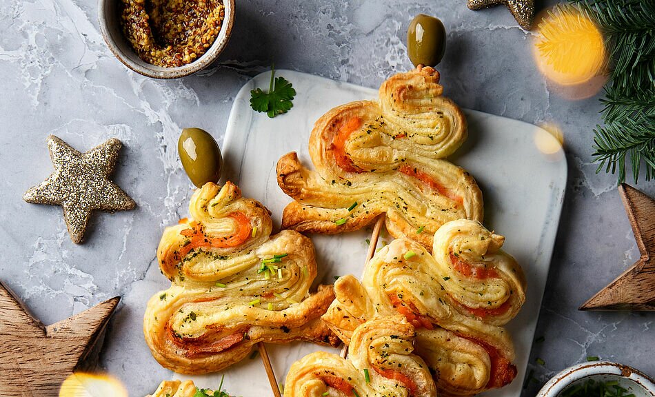 Alberelli natalizi con burro alle erbe